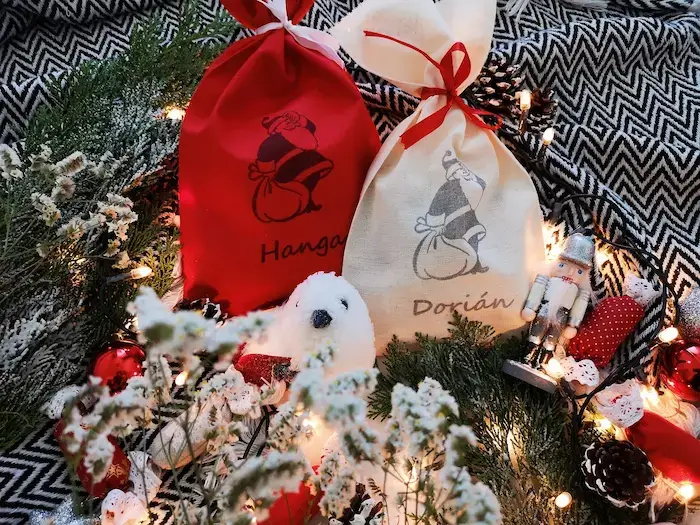 Bogbag Egyedi Névreszóló Mikulás Zsák